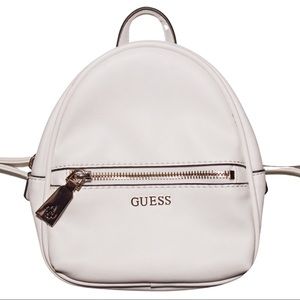 Small White Leather Guess Backpack 🤍